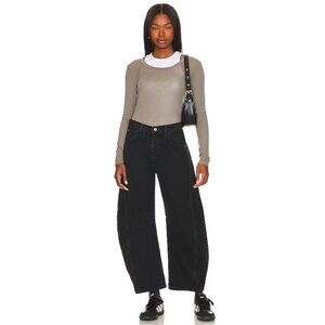 We The Free Black Wide Leg Jeans